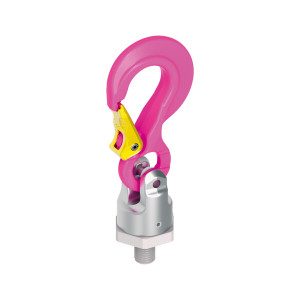 A RUD PP-S PowerPoint swivel lifting point with UNC thread, featuring a weld-on base and 360° rotating lifting ring, designed for secure multi-directional lifting in permanent installations. A RUD PP-S PowerPoint swivel lifting point with UNC thread, featuring a weld-on base and 360° rotating lifting ring, designed for secure multi-directional lifting in permanent installations.