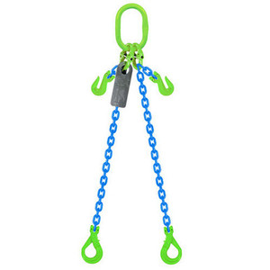 Grade 100 Chain Sling 10mm 2leg Effective Length C/W Clevis Type Grab Shortner And Clevis Self Locking Hook Tested 3M; Austlift 953023 Grade 100 Chain Sling 10mm 2leg Effective Length C/W Clevis Type Grab Shortner And Clevis Self Locking Hook Tested 3M; Austlift 953023