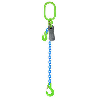 Grade 100 Chain Sling 6mm 1leg Effective Length C/W Clevis Type Grab Shortner And Clevis Sling Hook Tested 5M; Austlift 922615