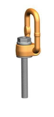 PLAW MAX 6T M30 Long Bolt Rotating Lifting Point