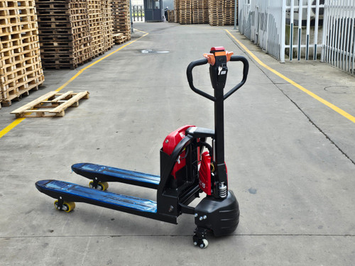 Narrow Electric pallet truck 2.0ton Max Capacity 550 x 1150mm 85mm Min Fork Height 48V 20Ah Lithium Battery, Curtis Controller