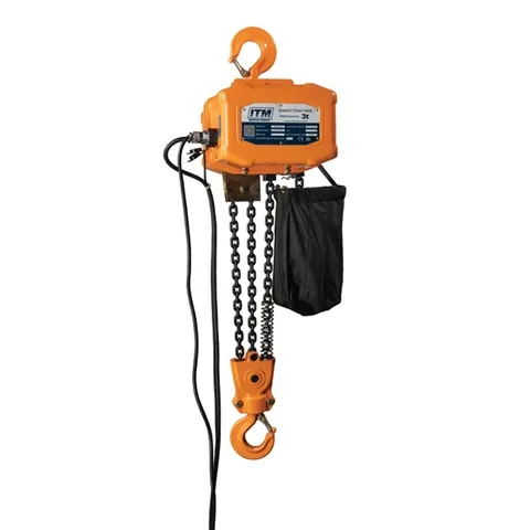 ITM 240V ELECTRIC CHAIN HOIST, 3 TONNE, 6 METRE LIFT