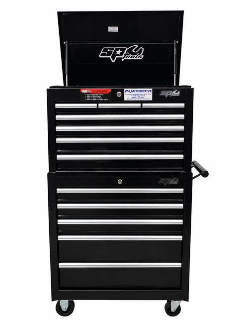 Custom Series Tool Kit - 254pc - Metric & SAE - Black/Chrome - Plus Extra EVA Foam Trays and trolley bonus