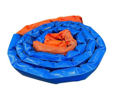 130-tonne towing sling with 10m length and abrasion-resistant sleeve—features reinforced eyes for secure connection in industrial, mining, and transport recovery operations.