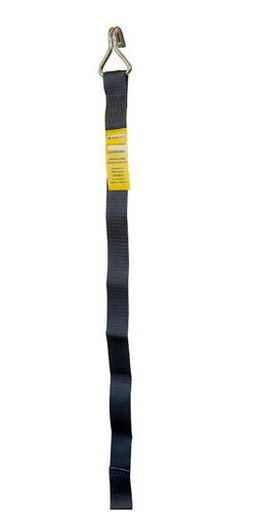 Tautliner Strap Black with Bent Rail Hook 44mmx850mm LC 1000KG; Austlift 207311