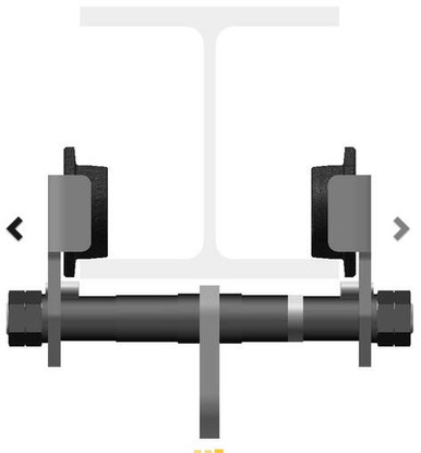 Push Trolley Model PT01 Black 1.0T (64-203mm); Austlift 131010B