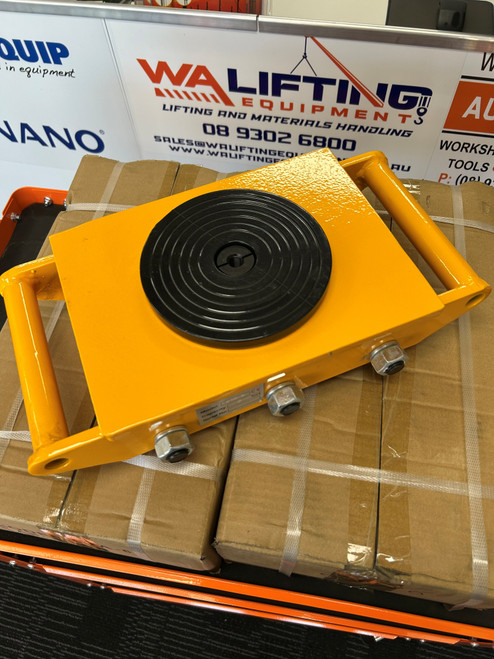 6 tonne load skates, rubber top load skates, CTA6 load skates, heavy-duty load skates, machinery moving skates, industrial load transport, heavy equipment skates, WA Lifting Equipment, load skates Australia, 6T load moving skates