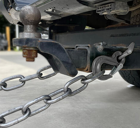 G80 Vehicle Chain Safety Hook Set 10mm BLACK; Austlift 103510B
