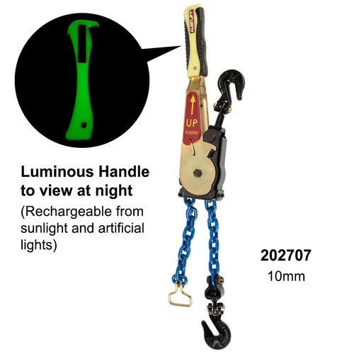 A powerful Maxibinder (AusBinder V3) with swivel head, purpose-built for 10mm chain applications—providing controlled, flexible load tensioning in industrial and transport operations.