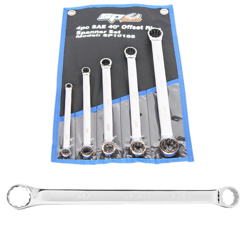 SPANNER SET - DOUBLE RING 5PC SAE SPANNER SET - DOUBLE RING 5PC SAE