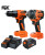 18v Cordless Combo Pack - 1/2"Dr Brushless Impact Wrench & Hammer Drill Driver - SX Drive
