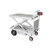 A powered trolley cart with electric lift (model HG109) featuring a sturdy steel frame, ergonomic handle, smooth electric lift system, and easy-rolling wheels, designed for effortless material handling in warehouses, workshops, and logistics centers. A powered trolley cart with electric lift (model HG109) featuring a sturdy steel frame, ergonomic handle, smooth electric lift system, and easy-rolling wheels, designed for effortless material handling in warehouses, workshops, and logistics centers.
