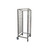 A stainless steel gastronorm racking trolley with 18 tray slots, featuring an open-sided frame, smooth swivel castors, and brake locks, ideal for food handling in commercial kitchens and catering operations. A stainless steel gastronorm racking trolley with 18 tray slots, featuring an open-sided frame, smooth swivel castors, and brake locks, ideal for food handling in commercial kitchens and catering operations.