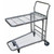 A 175kg rated 2-tier nesting platform trolley with a steel frame, non-slip shelves, and swivel castors, designed for space-saving transport of goods in retail, healthcare, and commercial spaces. A 175kg rated 2-tier nesting platform trolley with a steel frame, non-slip shelves, and swivel castors, designed for space-saving transport of goods in retail, healthcare, and commercial spaces.
