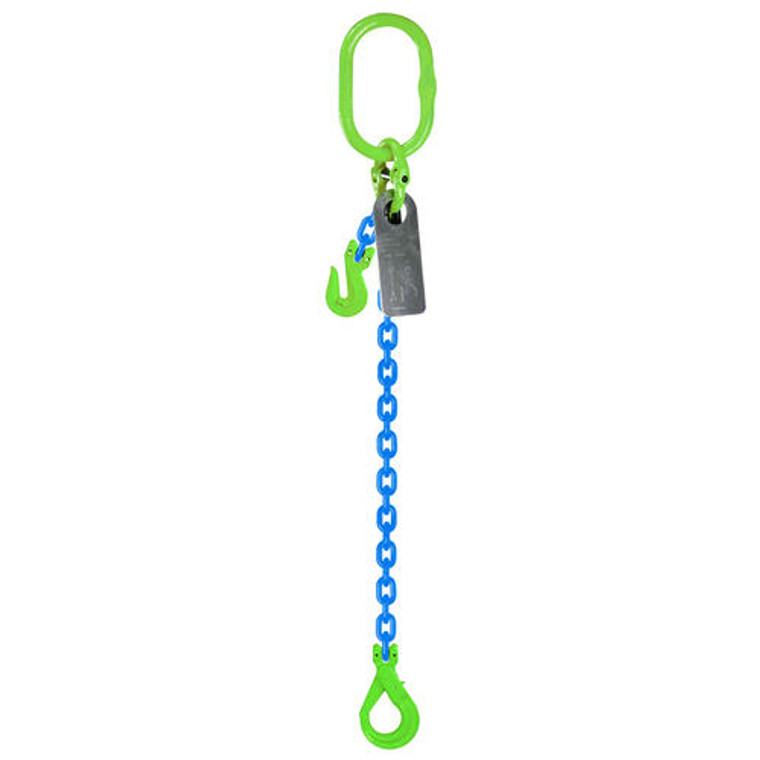 Grade 100 Chain Sling 13mm 1leg Effective Length C/W Clevis Type Grab Shortner And Clevis Self Locking Hook Tested 5M; Austlift 933315