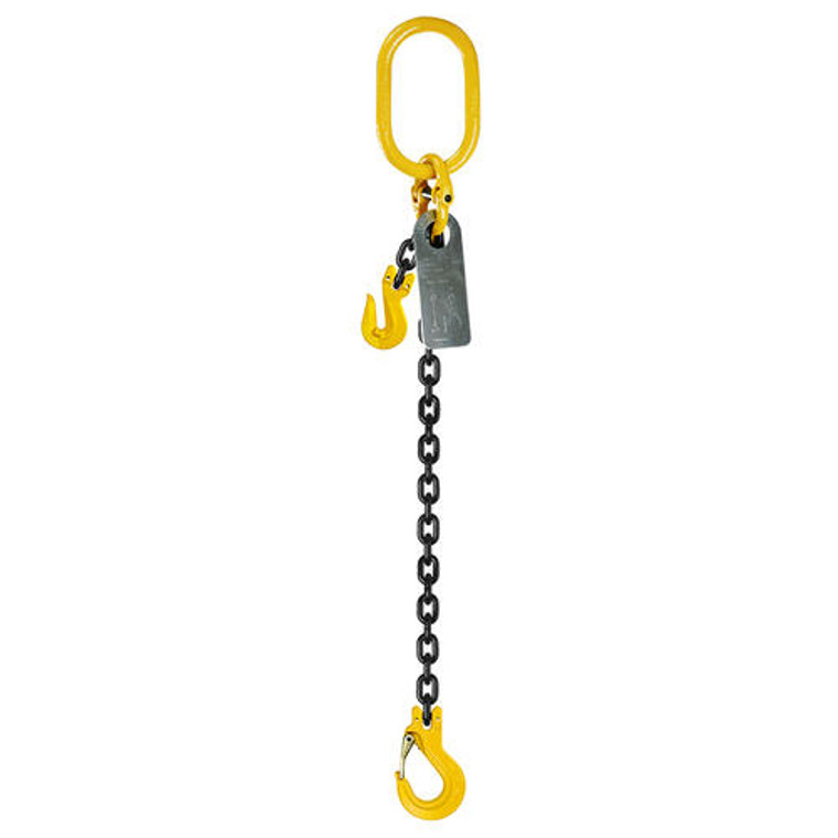 Grade 80 Chainsling 13mm 1leg Effective Length C/W Clevis Type Grab Shortner And Clevis Sling Hook Tested 6M; Austlift 921316