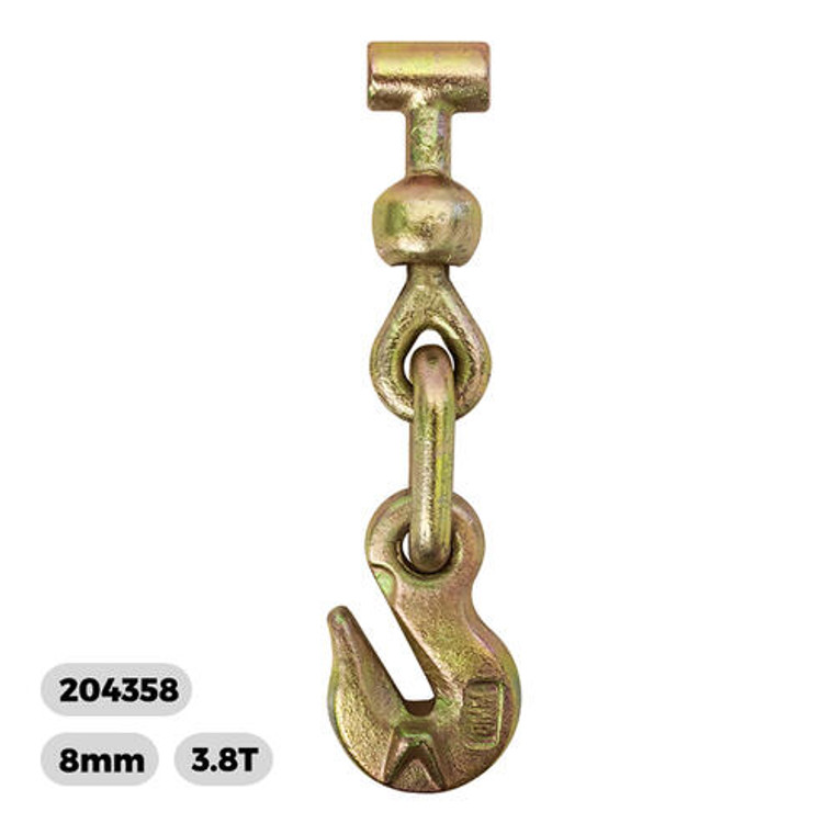 RTD Tail piece Grab Hook 8mm/LC3800kg; Austlift 204358