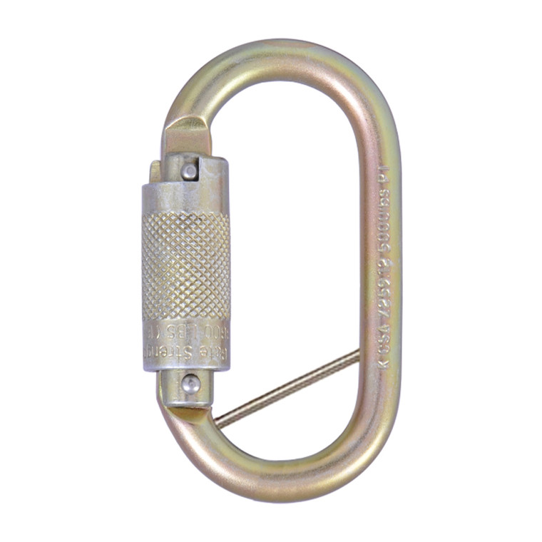 Karabiner Steel Quarter Turn Locking Gate Opening 17mm Captive Pin; Austlift 916801