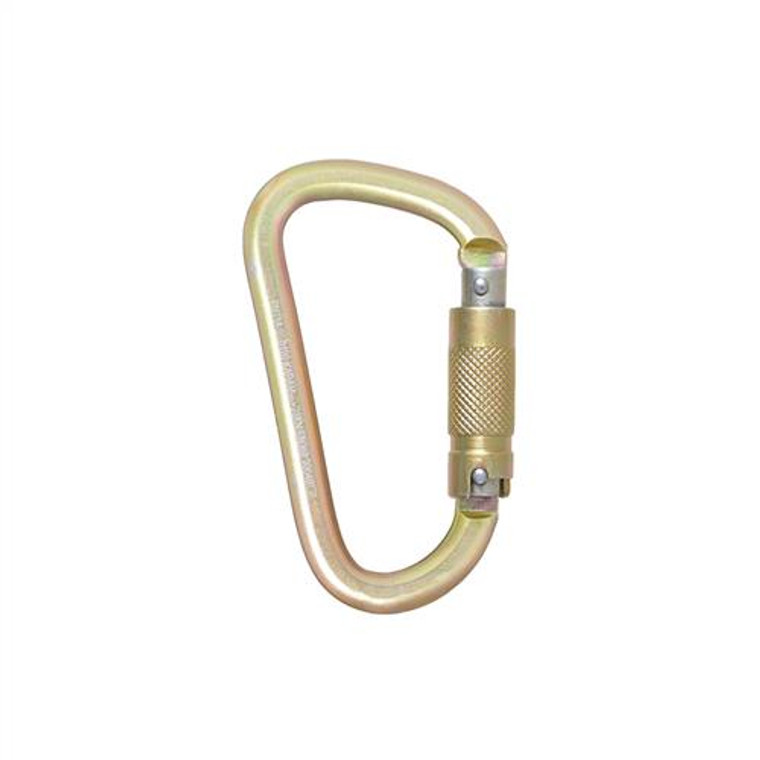 Steel Triple Action Karabiner.Rated at 40kn. Gate opening 22mm. Conforms to EN362; Austlift 915780