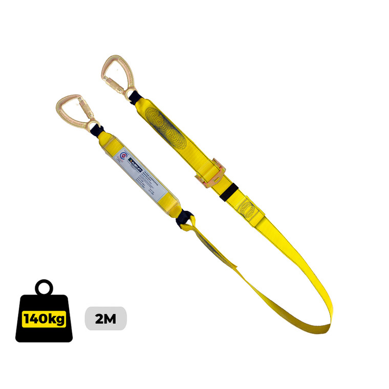 Lanyard Single Adjustable Triple Action Hooks Complies AS 1891.5; Austlift 916110