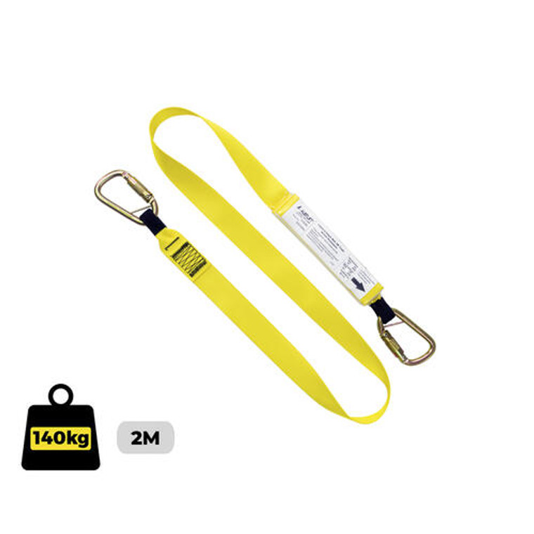 Lanyard Single Web 2M Triple Action Karabiners; Austlift 915085