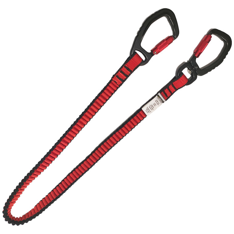 Tool Lanyard Elastic swivel snap hook and non swivel snap hook 90cm SWL12.5KG Complies with ANSI / ISEA 121-2018; Austlift 916912