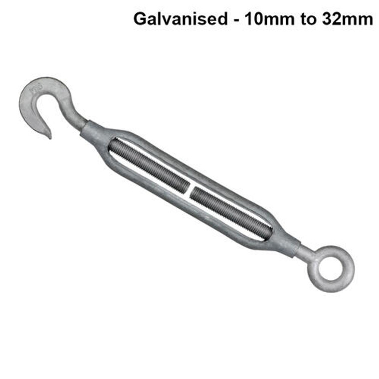 Turnbuckle Forged GAL Hook/Eye JIS 22mm; Austlift 403022