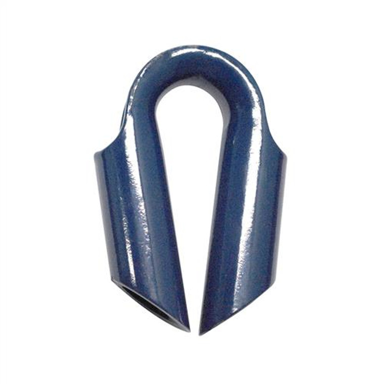 Semi-closed Thimble For Rope, Blue Coated 12mm; Austlift 302412