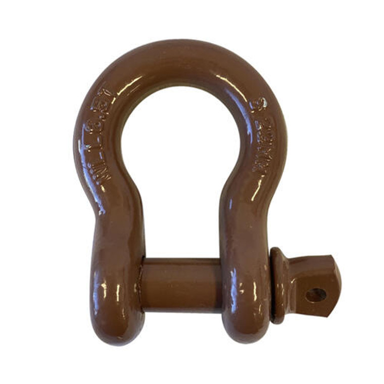 Shackle Grade 'S' Bow Screw with Powder Colour Coated Brown 22mm/6.5T; Austlift 503022C