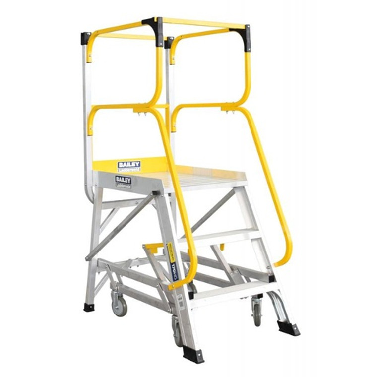 Bailey 3 Step Deluxe Order Picker Ladder 200kg - 0.82m; FS13591