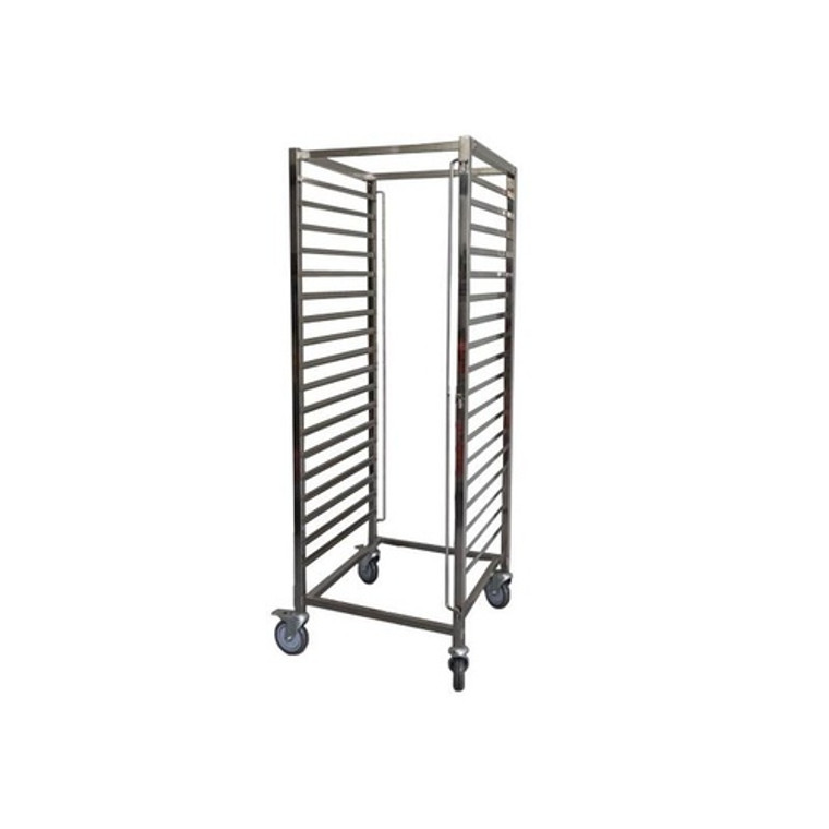 Gastronorm Racking Trolley Stainless Steel - 18 Trays; MAN0287N