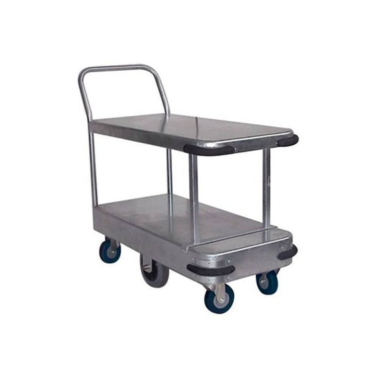 450kg Rated Galvanised Twin Deck Platform Trolley; HTS500D