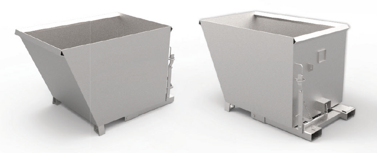 Low Profile Tipping Bin 1.3 1200x1620x1000