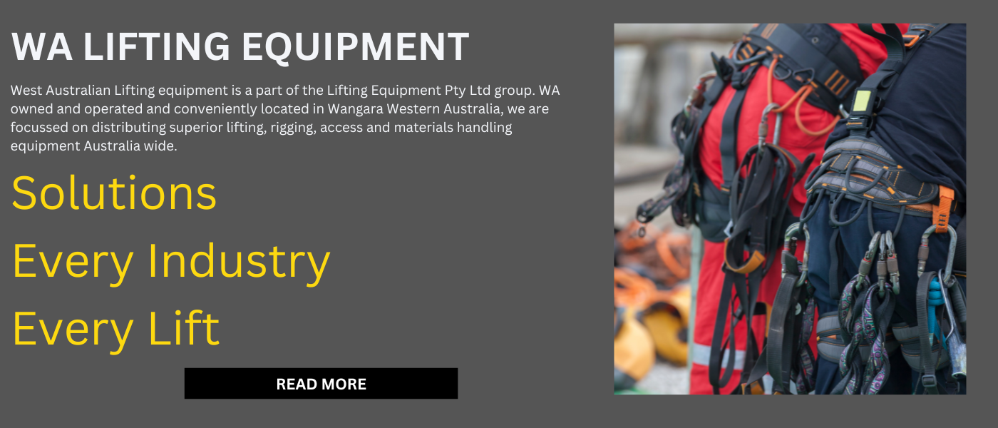 WA Lifting Equipment lifting, rigging, access & materials handling