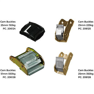 Tie Down Cam Buckle C/W Led Ped 51mm/LC550kg Code:206128; Austlift