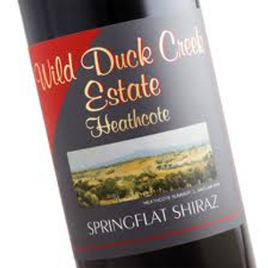 Wild Duck Creek Estate Springflat Shiraz 2000 Heathcote, Victoria Australia Wild Duck Creek Estate Springflat Shiraz 2000 Heathcote, Victoria Australia