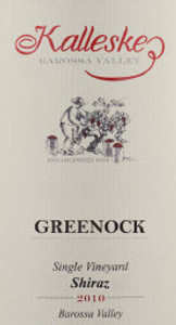 Kalleske Barossa Valley Greenock Shiraz, 2002 Barossa Valley, Victoria Australia Kalleske Barossa Valley Greenock Shiraz, 2002 Barossa Valley, Victoria Australia