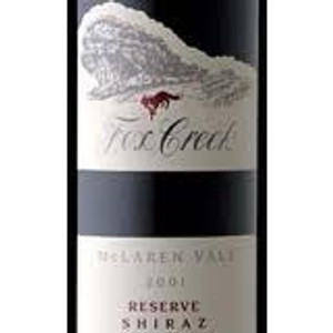 Fox Creek Wines Reserve Shiraz 1996 McLaren Vale, South Australia Australia - Bottle Signed By Winemaker.