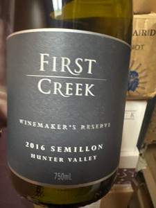 First Creek Winemaker Reserve Semillion  2016 Hunter Valley