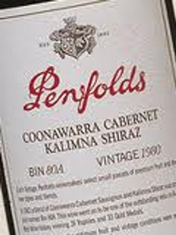 Penfolds Bin 80 Cabernet Shiraz 1980 South Australia - Coonawarra Cabernet Sauvignon and Kalimna Shiraz Australia