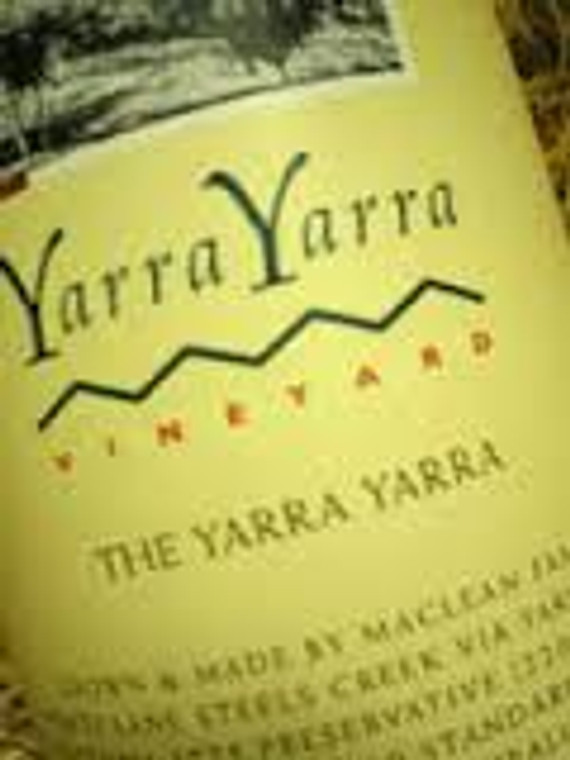 Yarra Yarra Vineyard The Yarra Yarra Reserve Cabernet Sauvignon 2000, Yarra Valley, Victoria Australia
