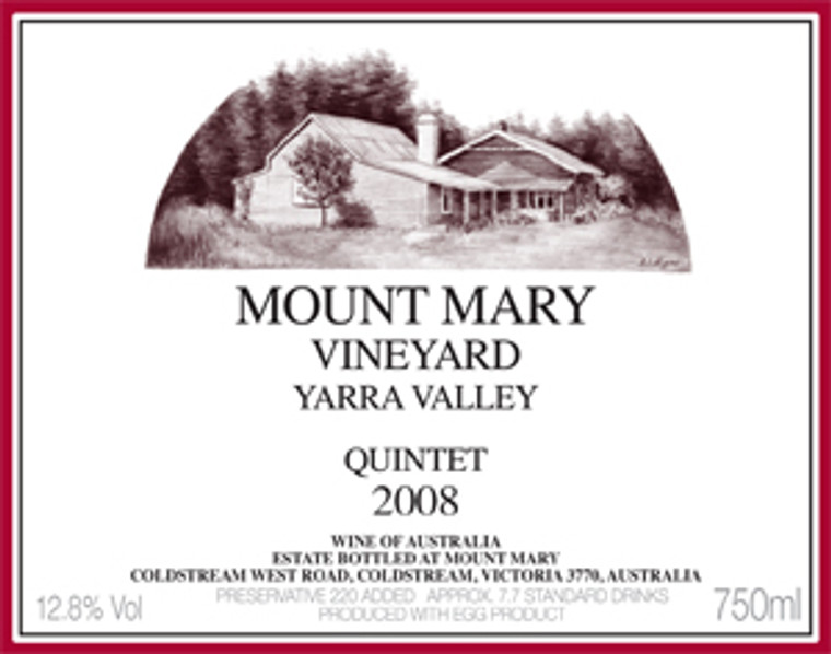 Mount Mary Quintet Cabernet Blend 1992 Yarra Valley, Victoria Australia