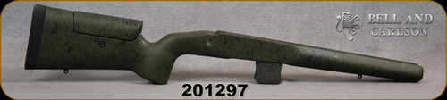 Bell and Carlson - Savage Target/Competition - Adjustable Cheekpiece - SA - Bottom Bolt Release - Olive Green W/Black Web