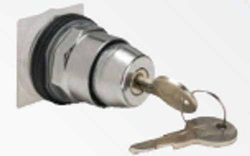 Schneider Electric 30mm 3 Position Maintained Key Switch Not Included 2-E10 Keys