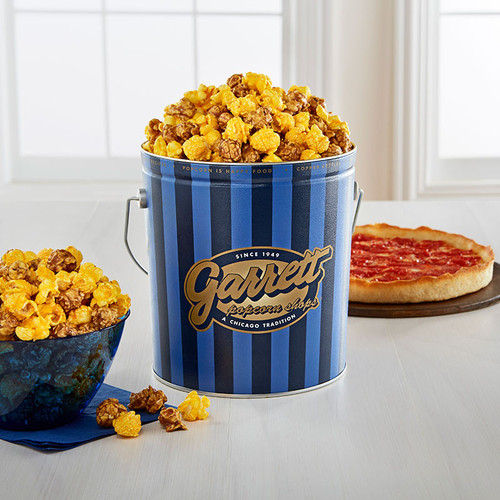 Garrett Popcorn Classic Tin & 2 Lou's Pizzas