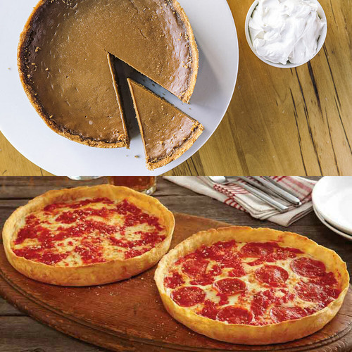 Beatrix Oh My! Caramel Pie & 2 Lou's Pizzas