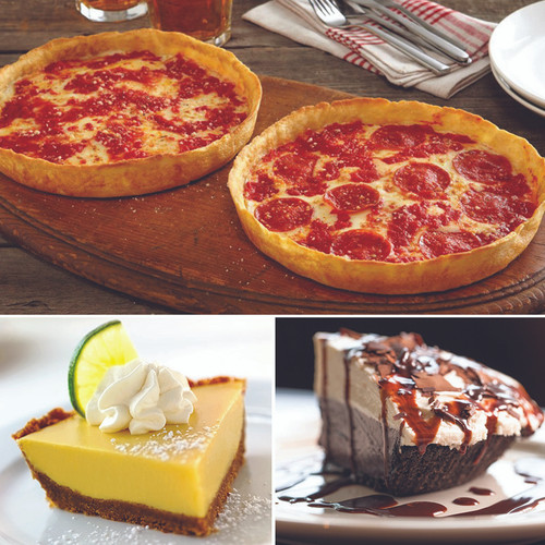 Wildfire Key lime Pie, Chocolate Pie, & 2 Lou's Pizzas