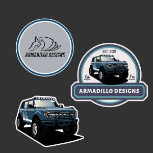 Armadillo Designs Sticker Pack Armadillo Designs Sticker Pack