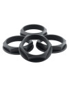 fifteen52 Super Touring Nut V2 - Anodized Black w/ Satin Clear - Set of 4 - 52-ST-NUT-V2- BLACK-SET User 1