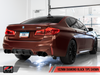 AWE Tuning 18-19 BMW F90 M5 SwitchPatch Cat-Back Exhaust- Black Diamond Tips - 3025-43066 Photo - out of package